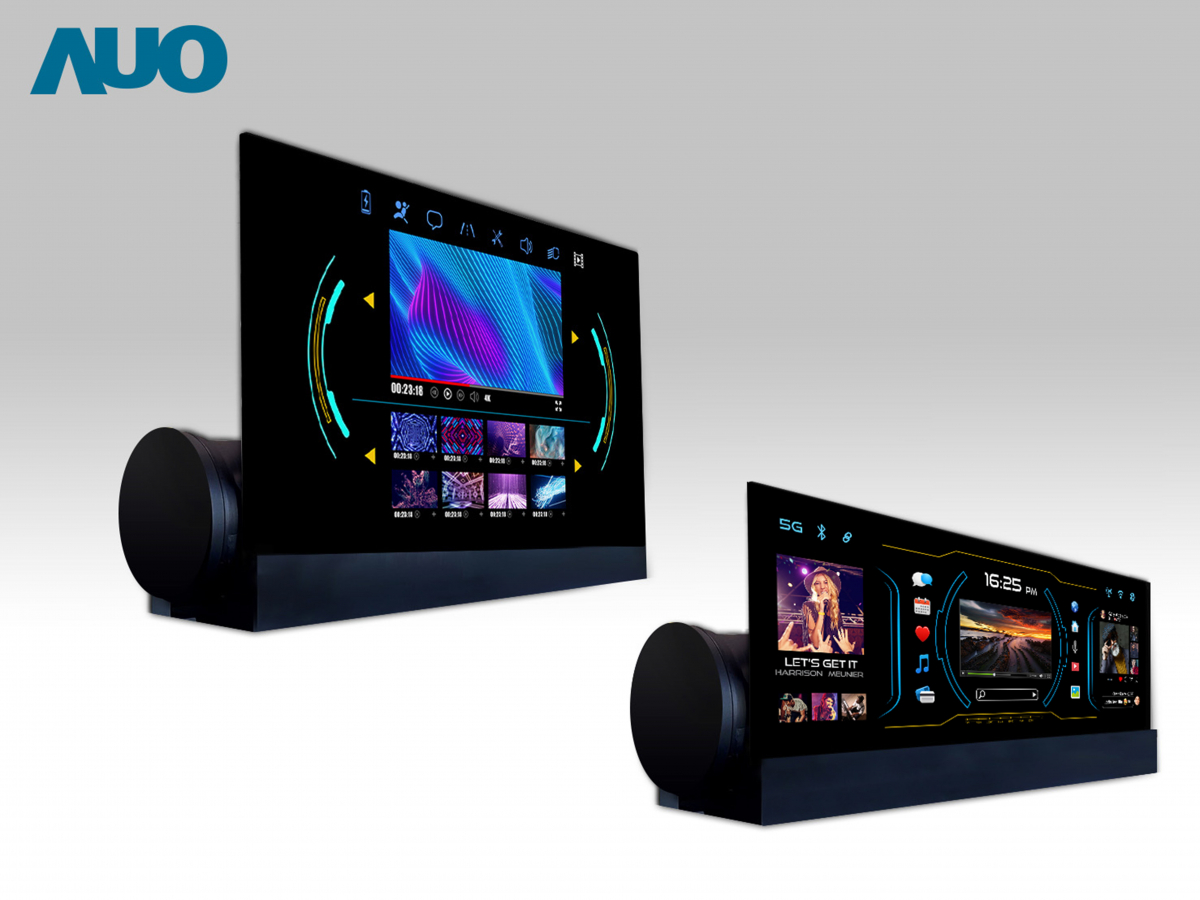 友達14.6吋可捲式Micro LED面板，導入車內資訊、影音娛樂及駕駛安全系統，翻轉智慧移動場域