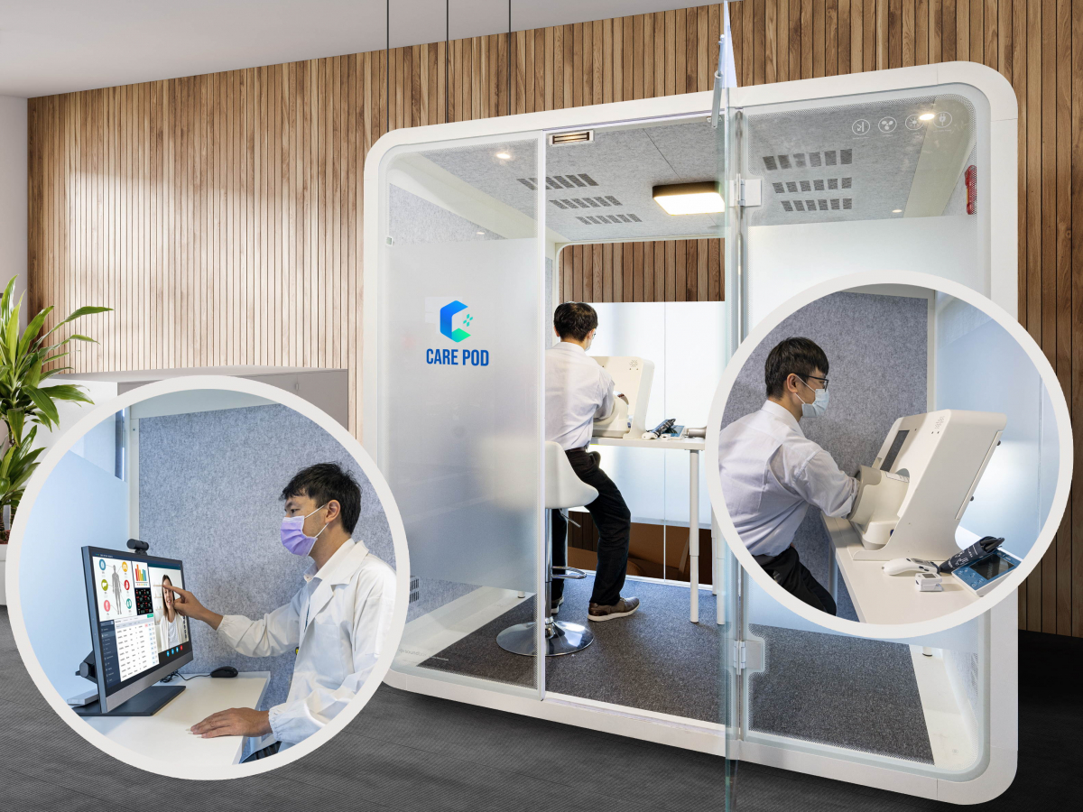 达擎于医疗科技展中展出＂远距诊疗舱＂，以因应医疗数字化及社会高龄化趋势下、复诊及慢性病患等族群对于远距看诊需求逐渐升高所推出的创新整合方案。多功能合一、高隐私性的远距诊疗舱可根据病患端与医师端的不同需求，提供弹性化及客制化功能，节省医生和病患的精力及时间