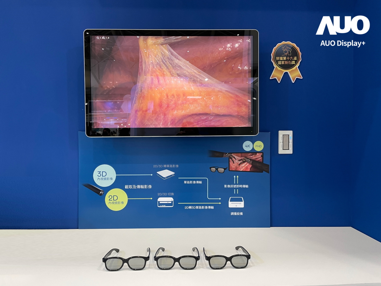 達擎寬視角3D醫療顯示器，協助醫護團隊成員於手術進行時，皆能看到一致性的3D影像，提高溝通效率，使手術更精準、快速完成達擎寬視角3D醫療顯示器，協助醫護團隊成員於手術進行時，皆能看到一致性的3D影像，提高溝通效率，使手術更精準、快速完成